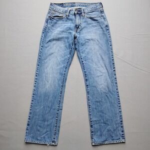 American Eagle Mens Original Straight Leg Jeans Light Wash Blue  28x30